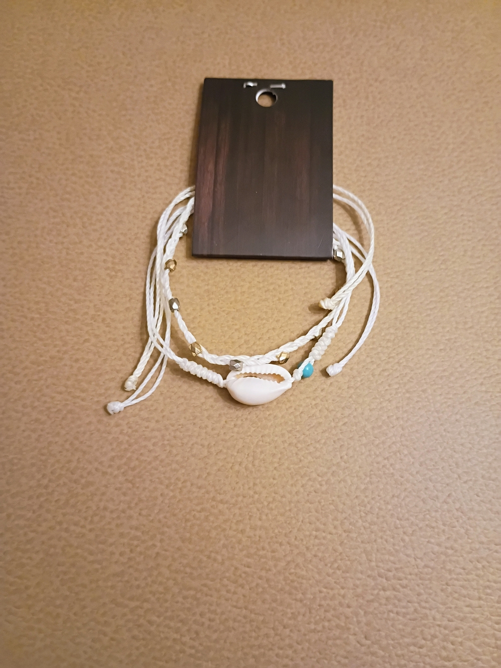 White Cowrie Shell Multi-Strand Anklet/Bracelet